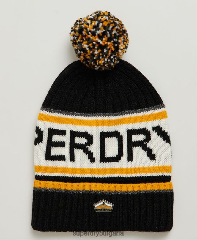 Superdry аксесоари N00H1840 черен мъже шапка с лого