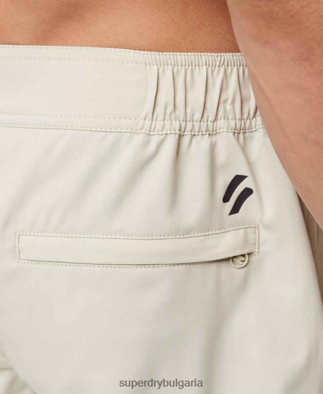 Superdry облекло N00H41 бежово мъже спортно облекло рециклирани шорти