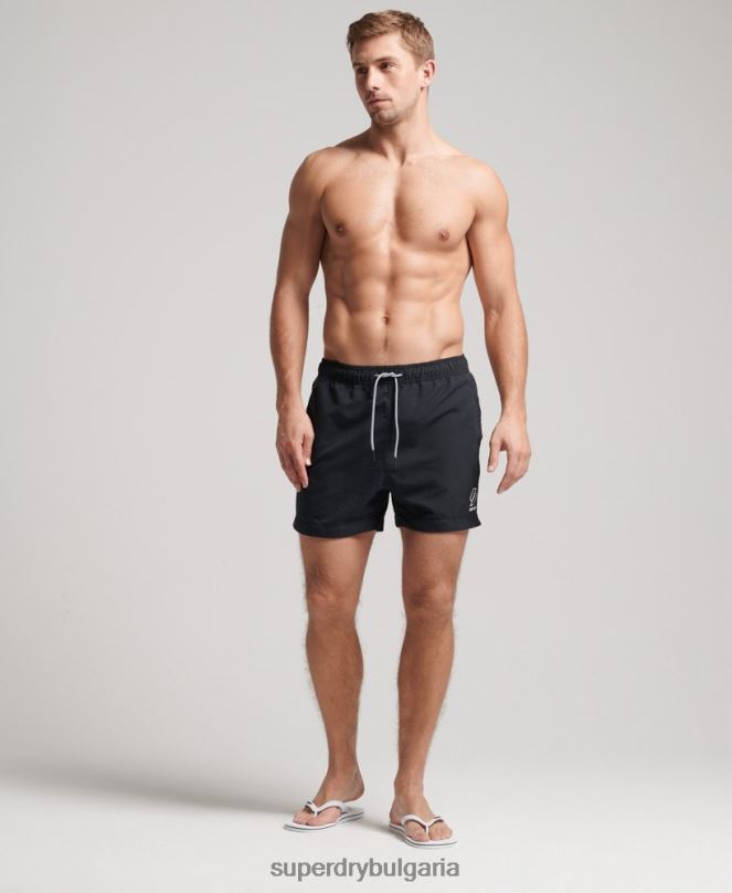 Superdry облекло N00H420 черен мъже три серии бански шорти