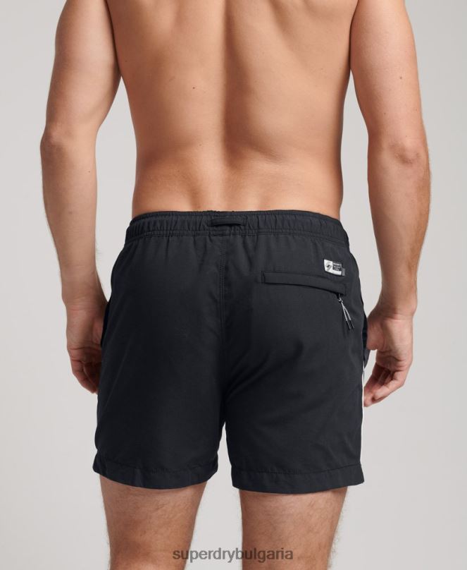 Superdry облекло N00H420 черен мъже три серии бански шорти