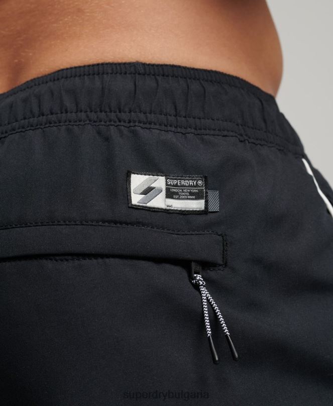 Superdry облекло N00H420 черен мъже три серии бански шорти