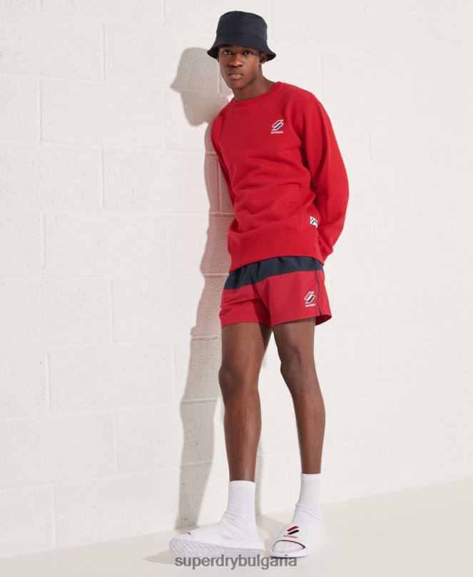 Superdry облекло N00H434 военноморски флот мъже три серии бански шорти