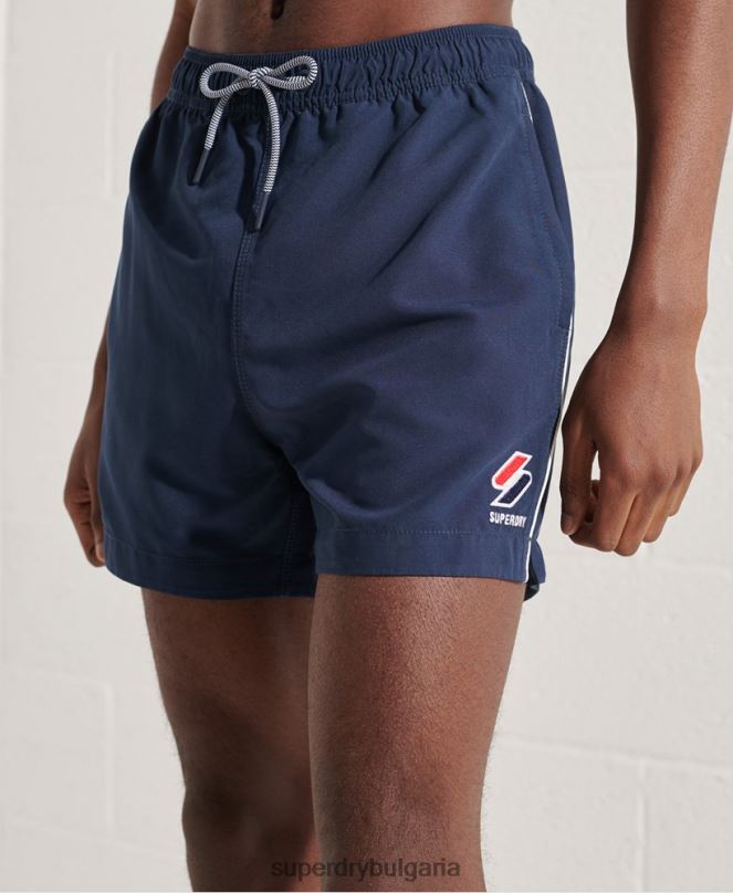 Superdry облекло N00H439 военноморски флот мъже три серии бански шорти