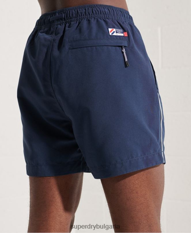 Superdry облекло N00H439 военноморски флот мъже три серии бански шорти