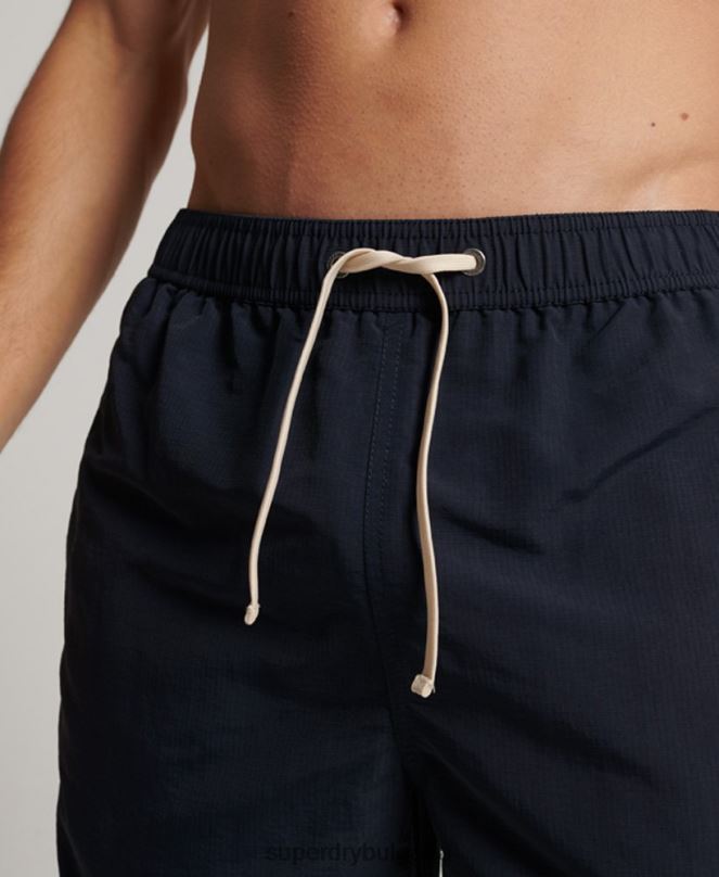 Superdry облекло N00H441 военноморски флот мъже рециклирани бански шорти ripstop