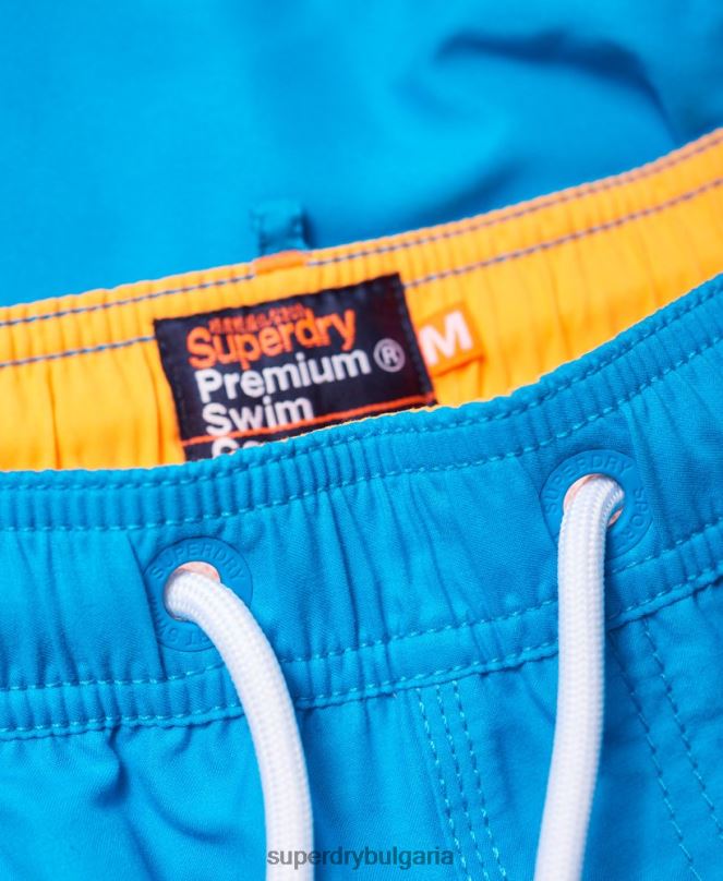 Superdry облекло N00H444 син мъже плувни шорти за водна топка