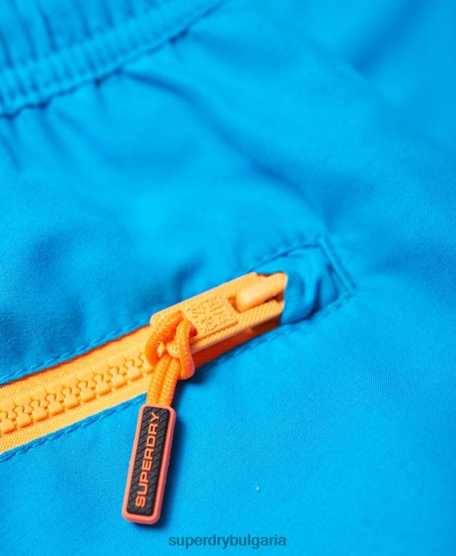 Superdry облекло N00H444 син мъже плувни шорти за водна топка