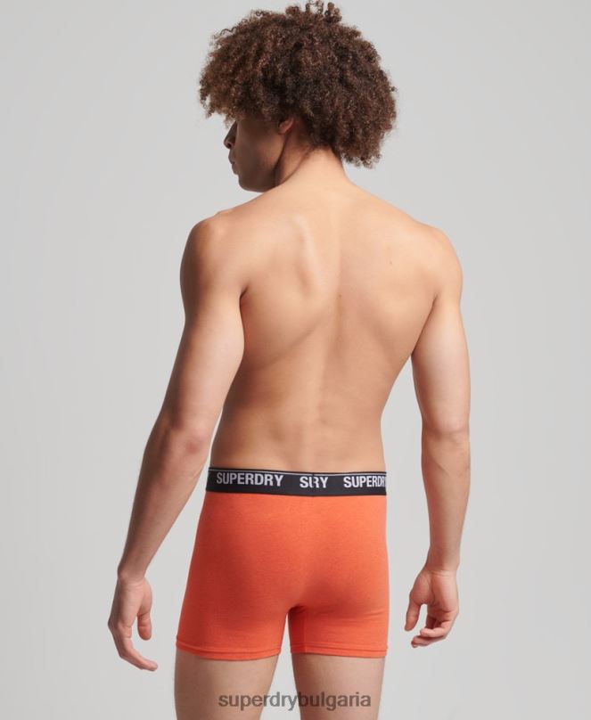 Superdry облекло N00H1605 мулти мъже Боксери от органичен памук троен пакет