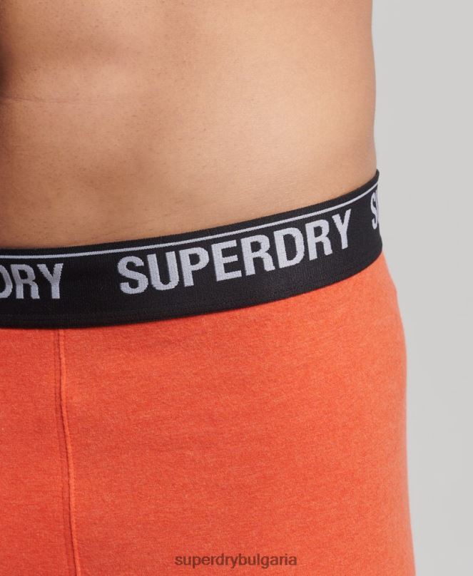 Superdry облекло N00H1605 мулти мъже Боксери от органичен памук троен пакет