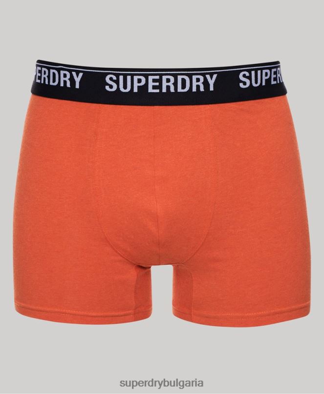 Superdry облекло N00H1605 мулти мъже Боксери от органичен памук троен пакет