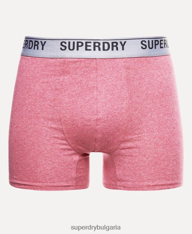Superdry облекло N00H1614 червен мъже Боксери от органичен памук троен пакет
