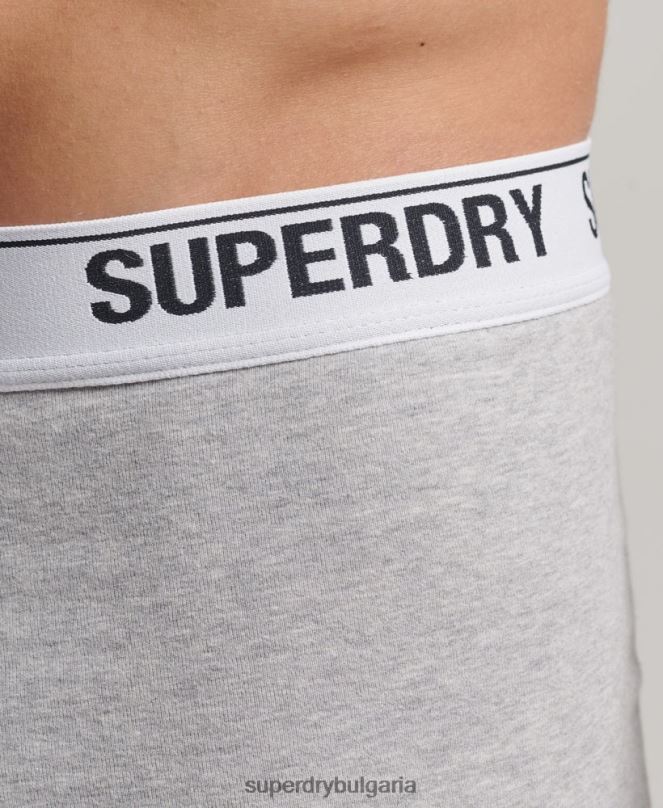Superdry облекло N00H1618 оранжево мъже Боксери от органичен памук троен пакет