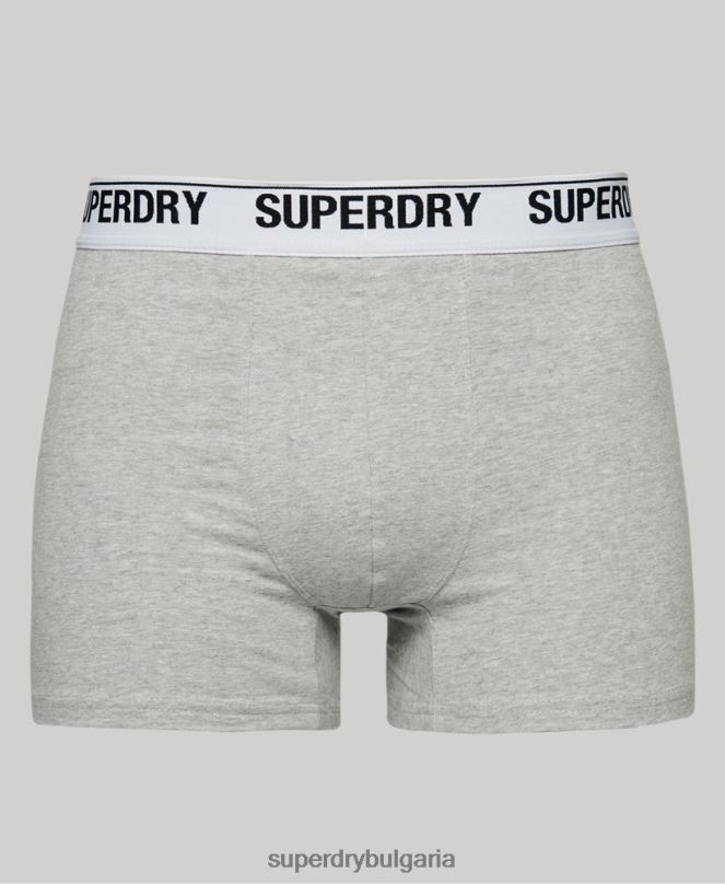 Superdry облекло N00H1618 оранжево мъже Боксери от органичен памук троен пакет