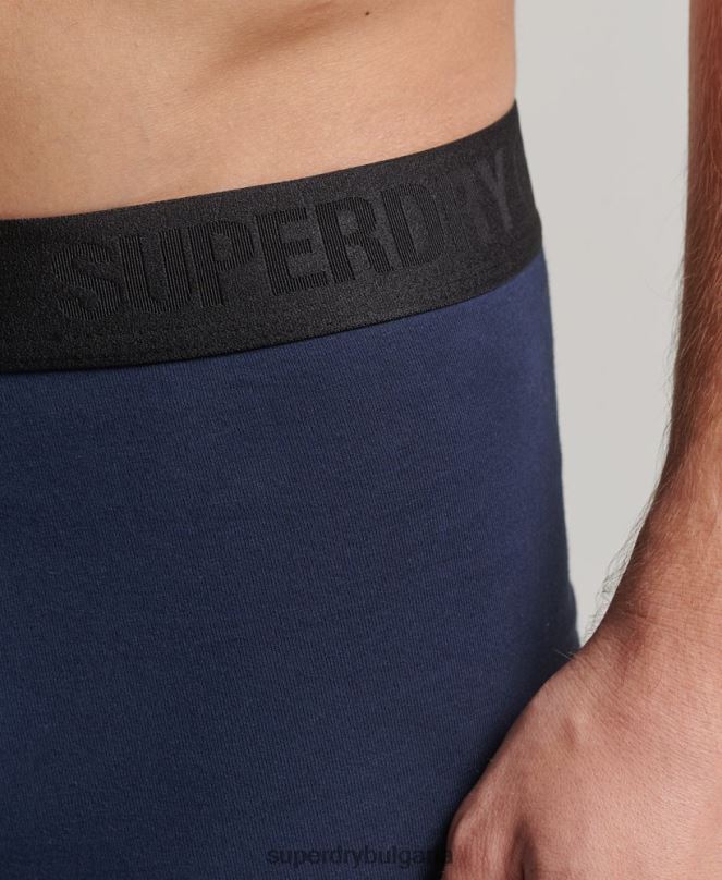 Superdry облекло N00H1637 черен мъже органичен памук офсет боксер двойна опаковка