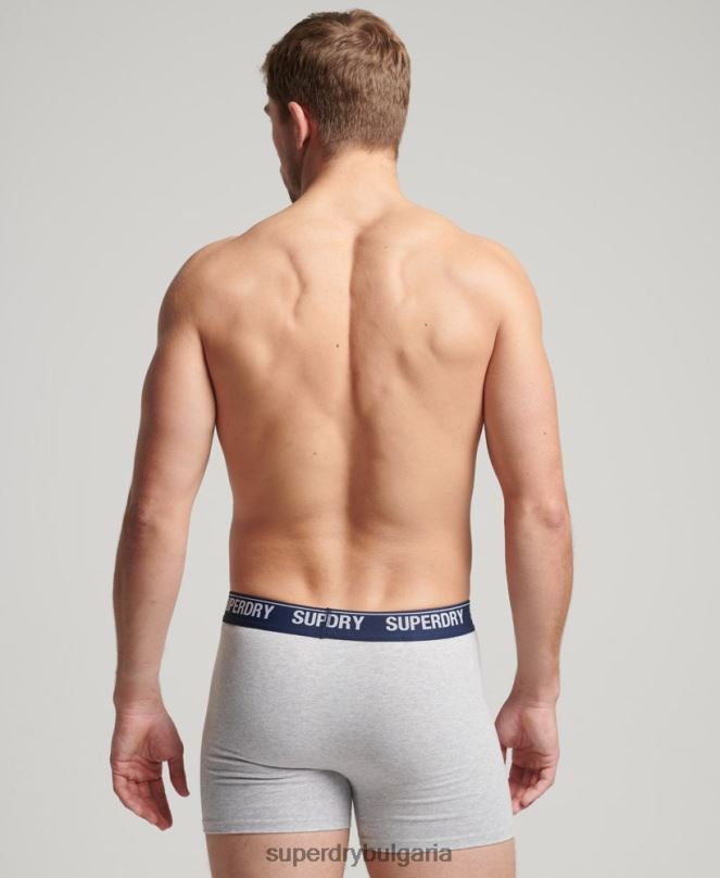 Superdry облекло N00H1749 жълто мъже Двойна опаковка боксерка от органичен памук