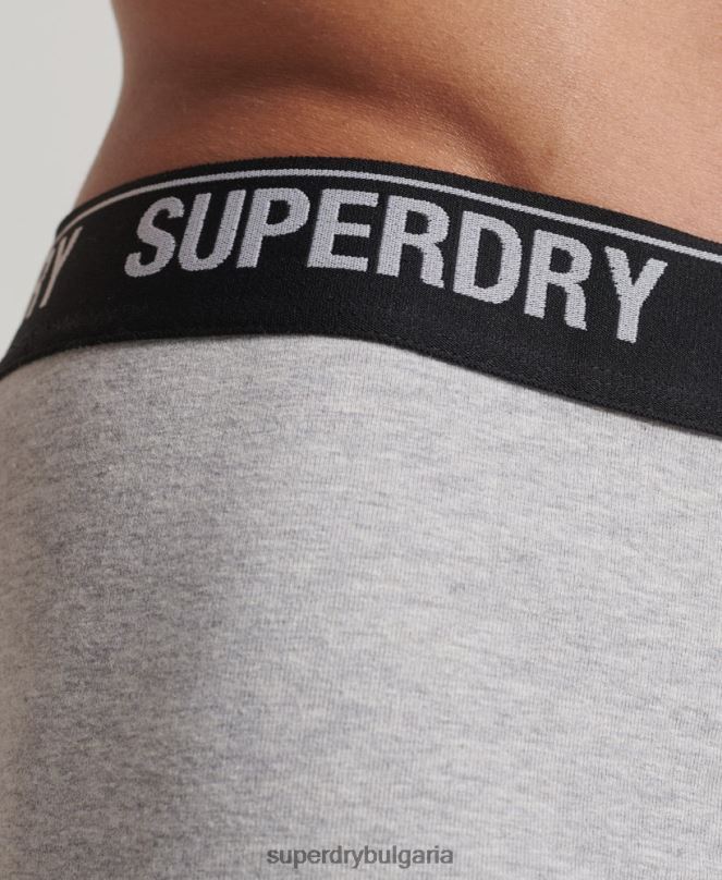Superdry облекло N00H1753 мулти мъже органичен памук багажник тройна опаковка
