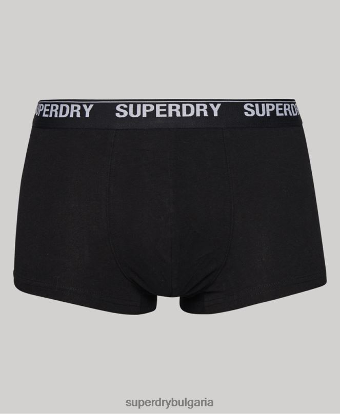 Superdry облекло N00H1753 мулти мъже органичен памук багажник тройна опаковка