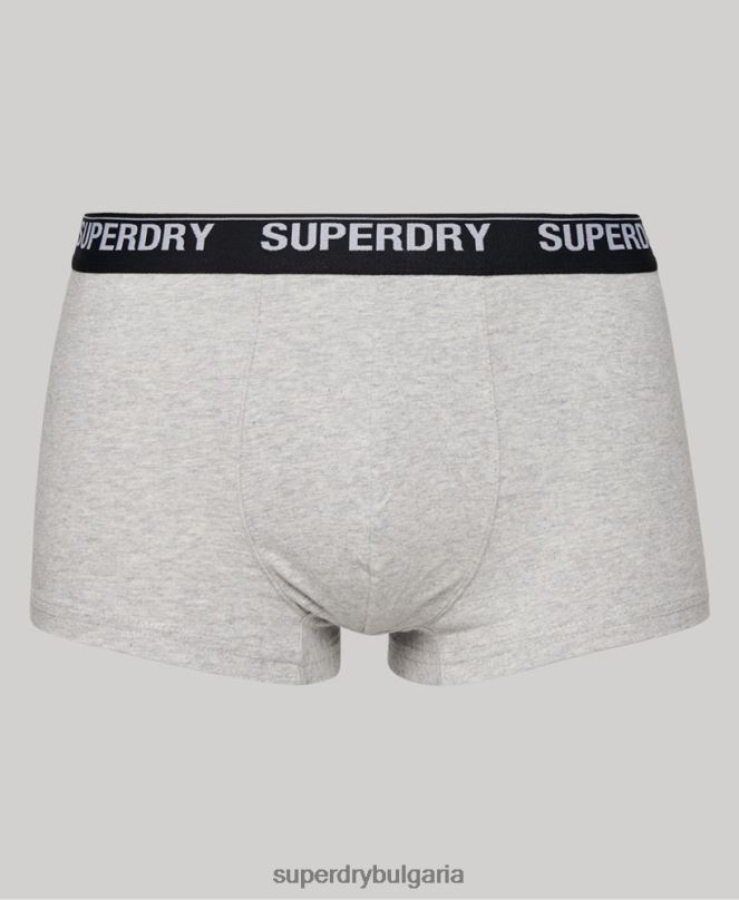 Superdry облекло N00H1753 мулти мъже органичен памук багажник тройна опаковка