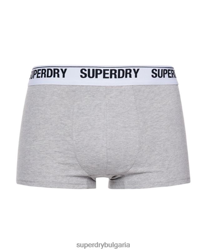 Superdry облекло N00H1787 черен мъже органичен памук багажник тройна опаковка