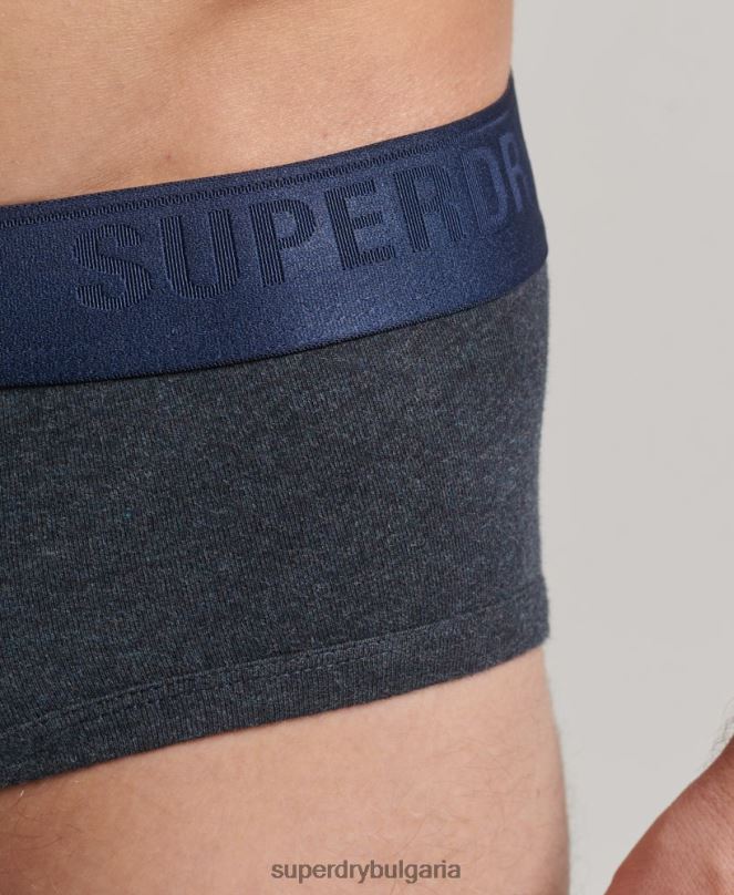 Superdry облекло N00H1789 син мъже тройна опаковка от органичен памук