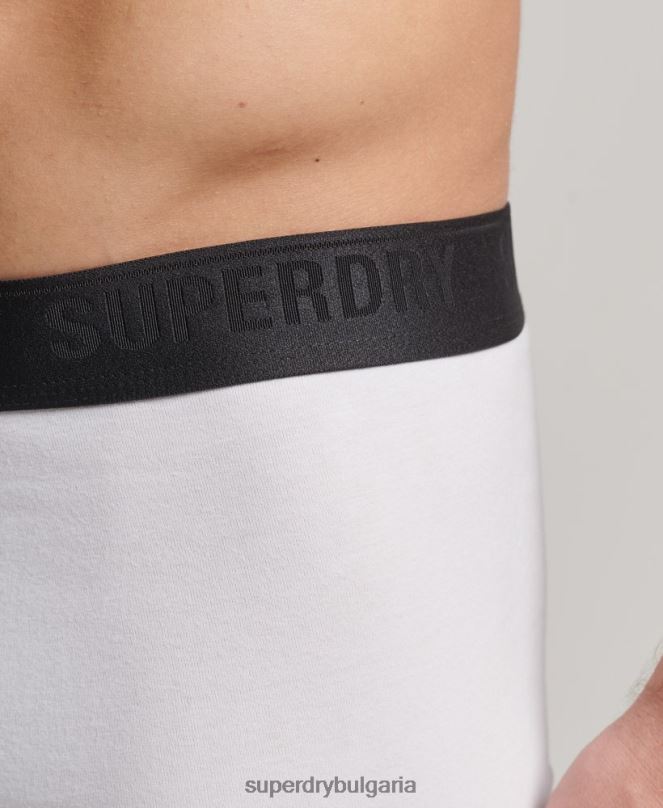 Superdry облекло N00H1820 черен мъже Боксери от органичен памук троен пакет