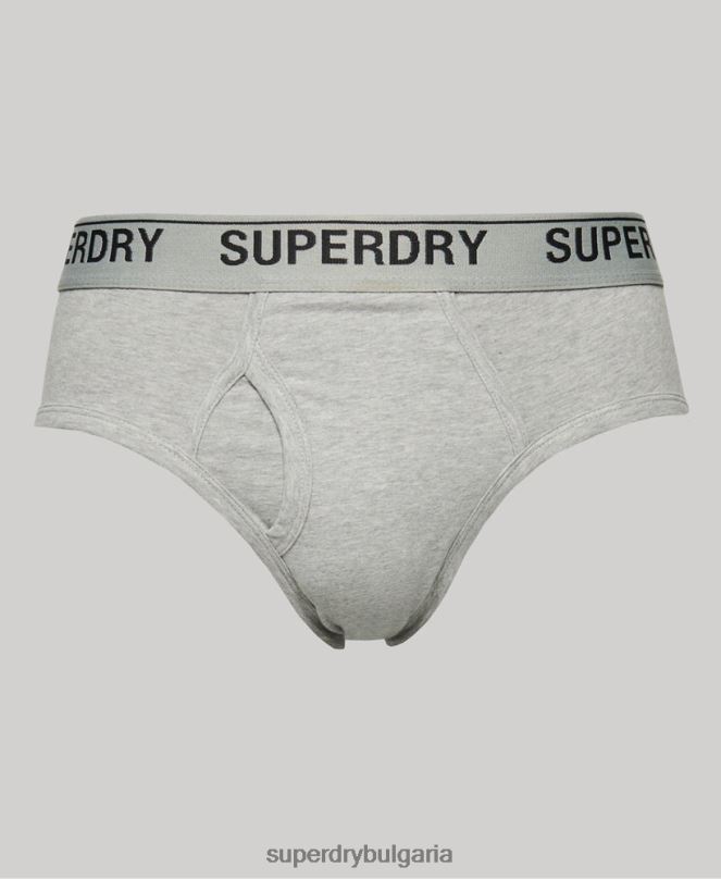 Superdry облекло N00H1862 черен мъже тройна опаковка от органичен памук