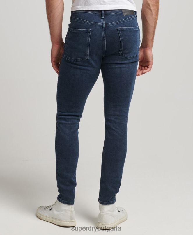Superdry облекло N00H1206 тъмно синьо мъже ретро тесни дънки