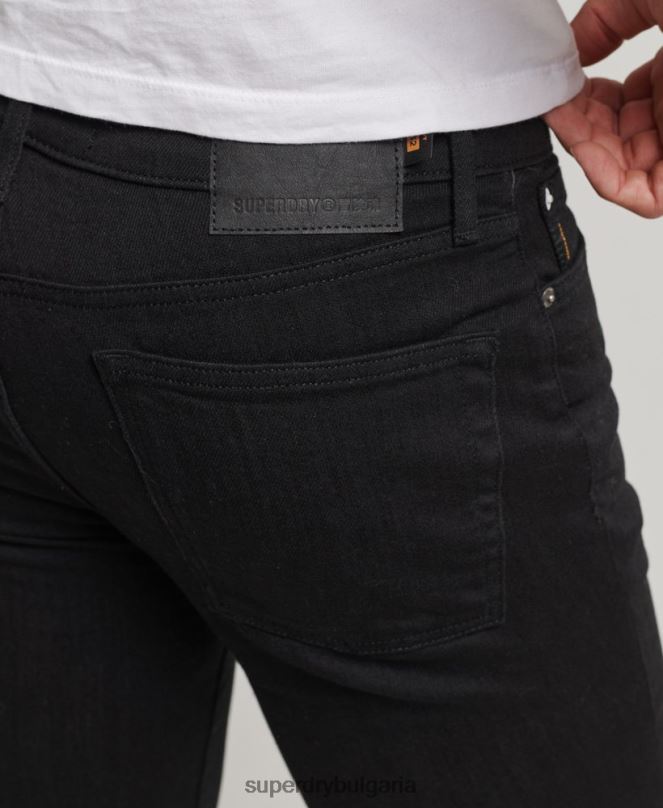 Superdry облекло N00H1210 черен мъже ретро тесни дънки