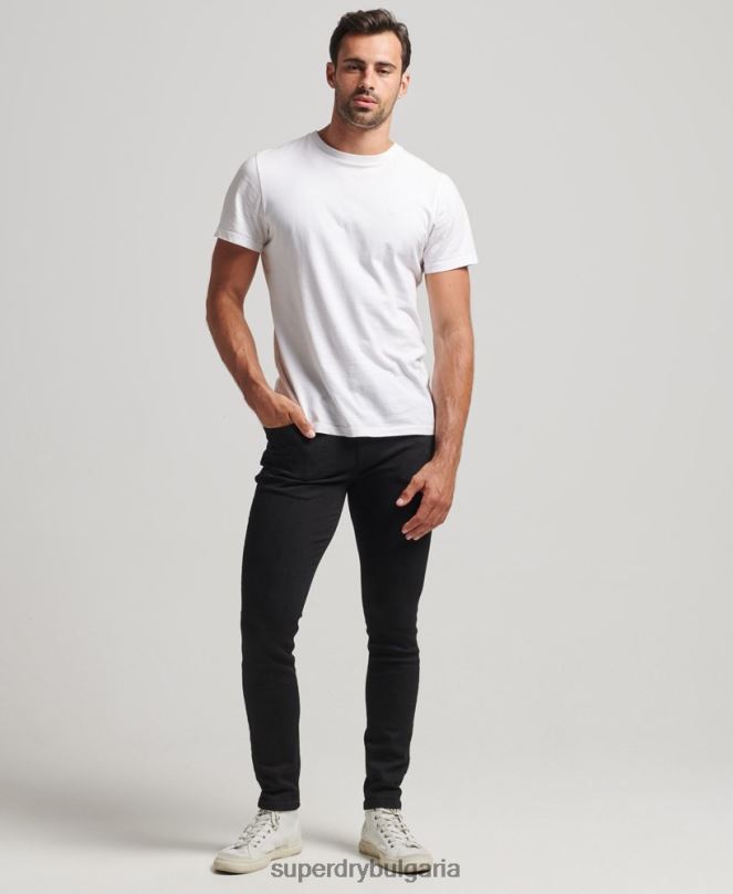Superdry облекло N00H1210 черен мъже ретро тесни дънки