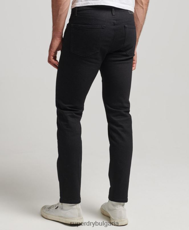 Superdry облекло N00H1212 черен мъже тънки дънки от органичен памук