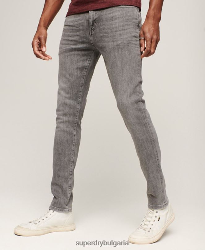 Superdry облекло N00H1213 сиво мъже ретро тесни дънки