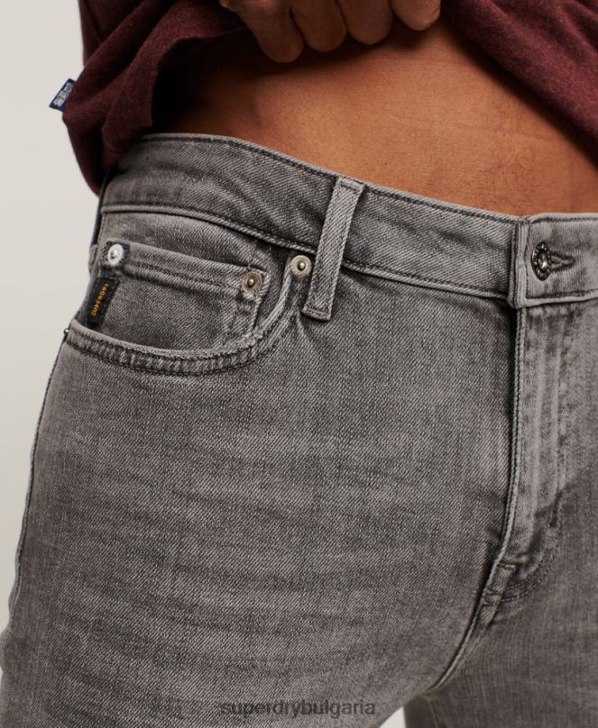 Superdry облекло N00H1213 сиво мъже ретро тесни дънки