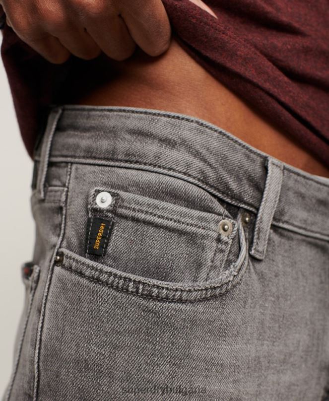 Superdry облекло N00H1213 сиво мъже ретро тесни дънки