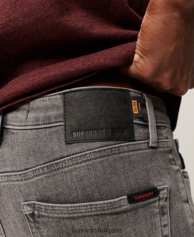 Superdry облекло N00H1213 сиво мъже ретро тесни дънки