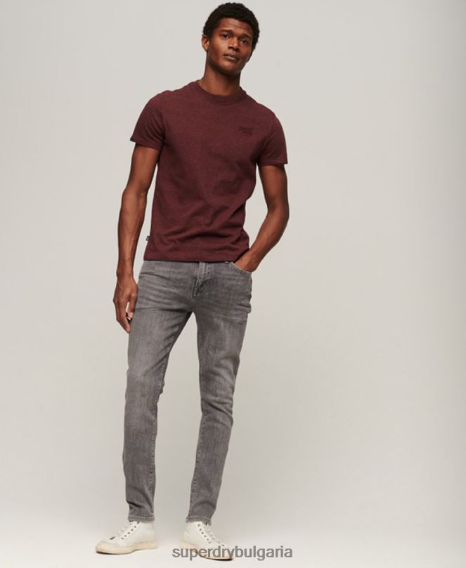 Superdry облекло N00H1213 сиво мъже ретро тесни дънки