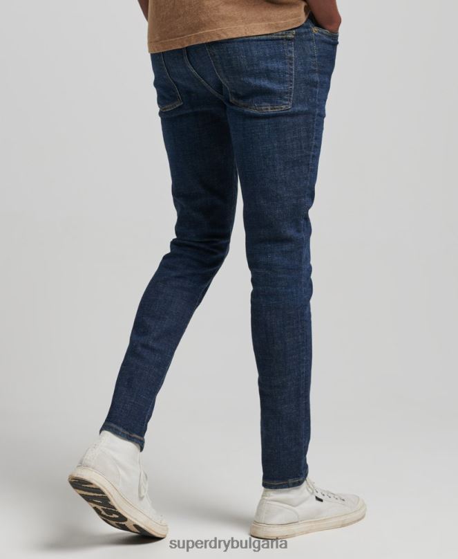 Superdry облекло N00H1216 син мъже ретро тесни дънки
