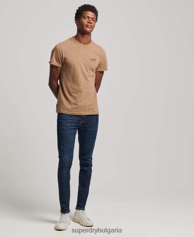 Superdry облекло N00H1216 син мъже ретро тесни дънки