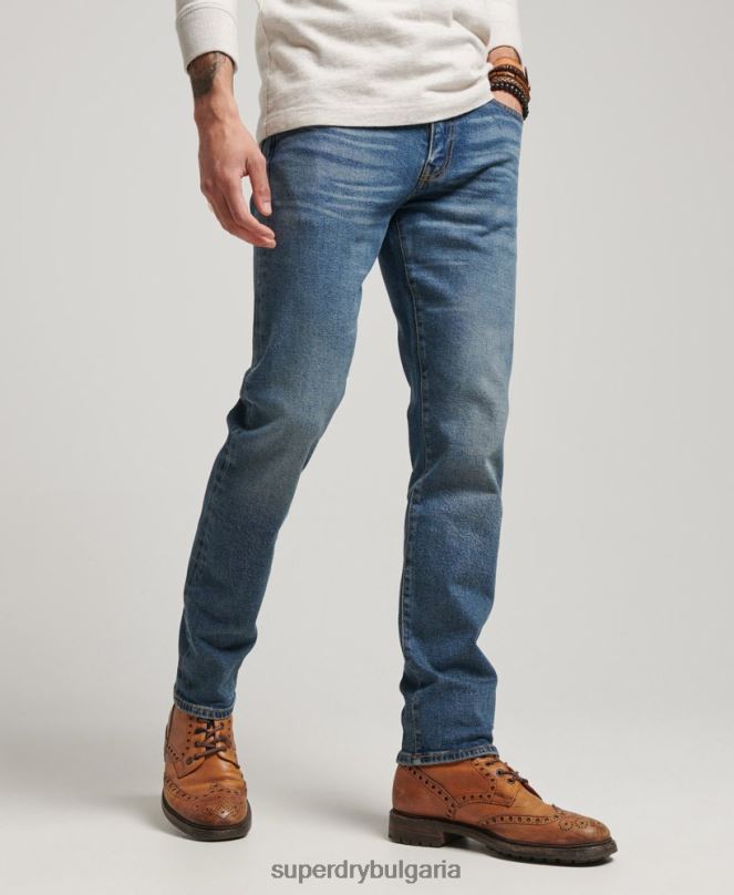 Superdry облекло N00H1217 син мъже магазин за търговци - органични тънки дънки