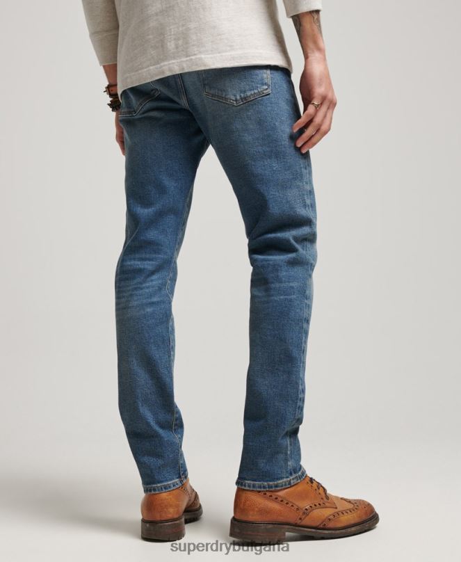 Superdry облекло N00H1217 син мъже магазин за търговци - органични тънки дънки