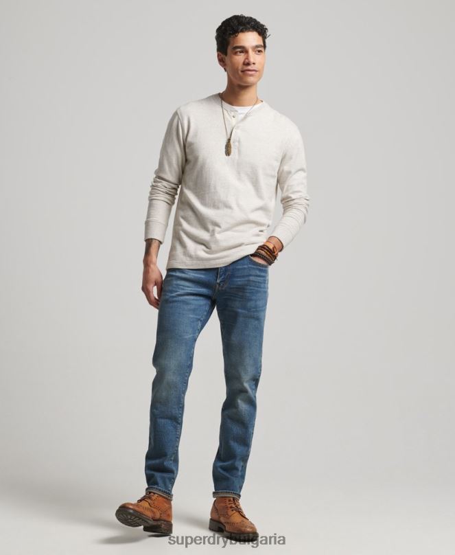 Superdry облекло N00H1217 син мъже магазин за търговци - органични тънки дънки