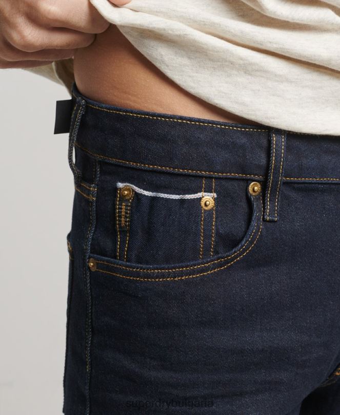 Superdry облекло N00H1219 тъмно синьо мъже магазин за търговци - органични тънки дънки