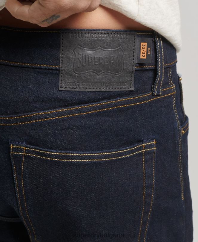 Superdry облекло N00H1219 тъмно синьо мъже магазин за търговци - органични тънки дънки