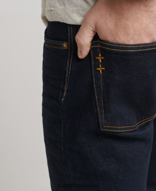 Superdry облекло N00H1219 тъмно синьо мъже магазин за търговци - органични тънки дънки