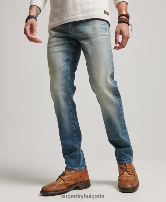 Superdry облекло N00H1221 светло синьо мъже магазин за търговци - органични тънки дънки