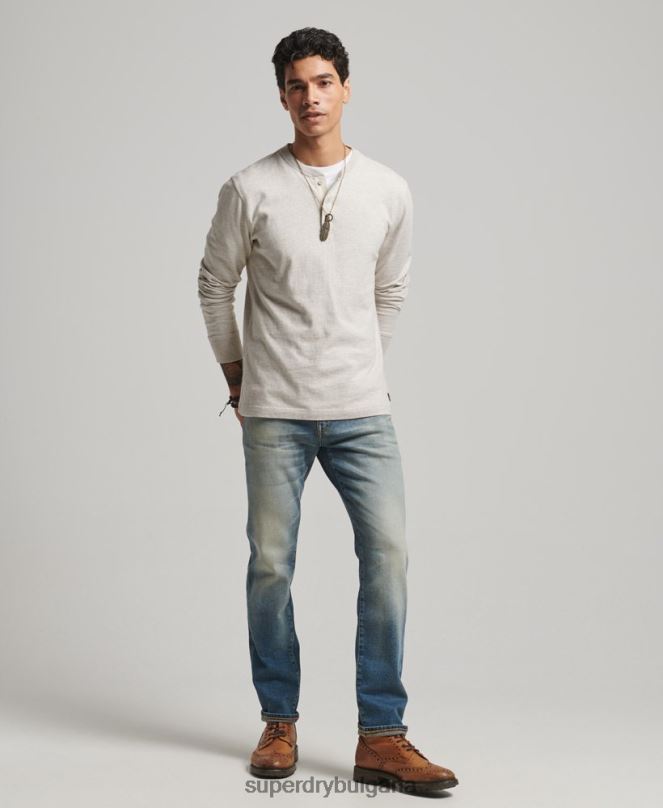 Superdry облекло N00H1221 светло синьо мъже магазин за търговци - органични тънки дънки