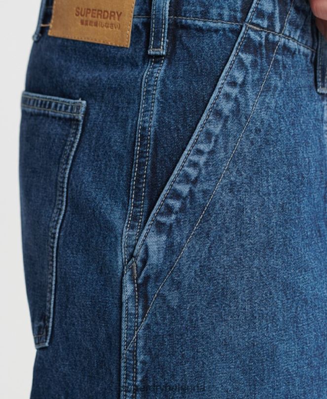 Superdry облекло N00H1233 син мъже дънки lionel easy fatigue