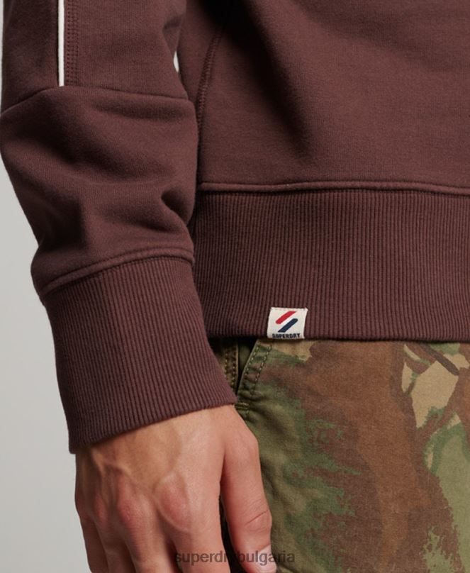 Superdry облекло N00H117 кафяво мъже кодово наследство екипаж суичър