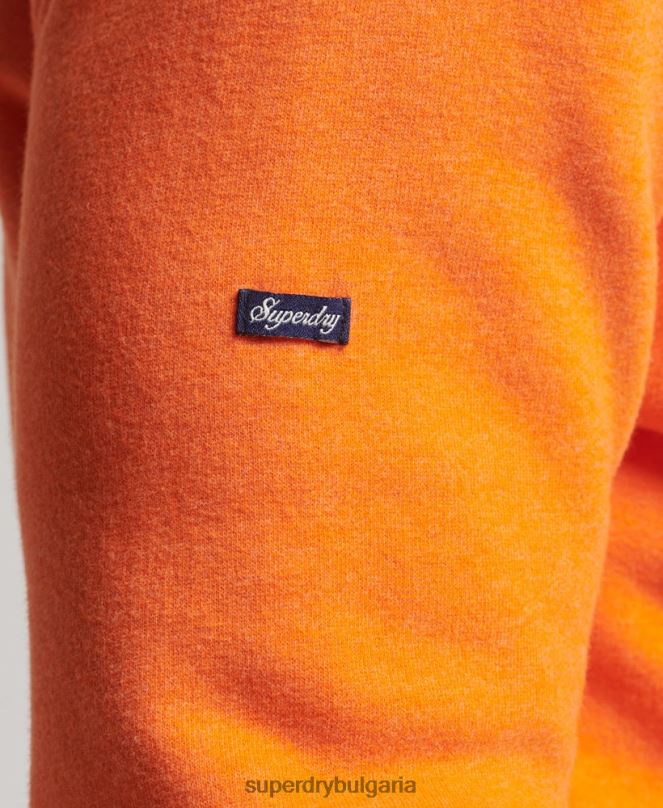 Superdry облекло N00H464 оранжево мъже винтидж качулка с лого cali