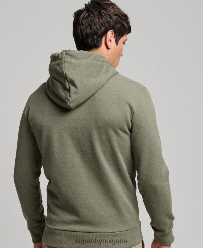 Superdry облекло N00H467 зелено мъже страхотна качулка за открито
