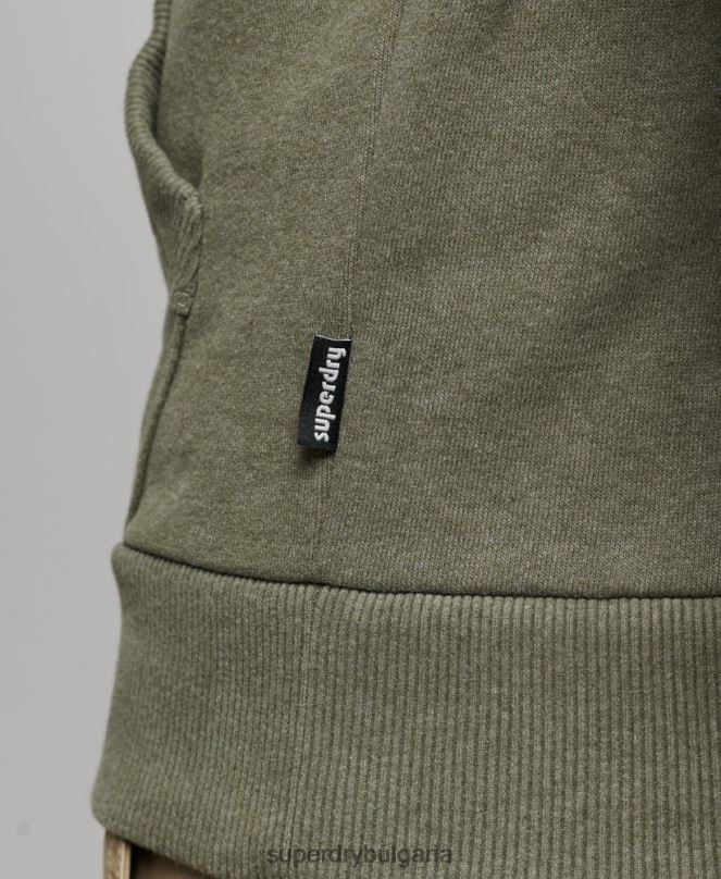 Superdry облекло N00H467 зелено мъже страхотна качулка за открито